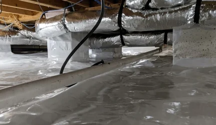 Crawl Space Vapor Barrier Installation